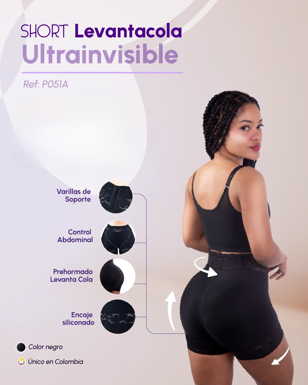 Faja Short LOBOX™ Ultrainvisible 100% COLOMBIANO